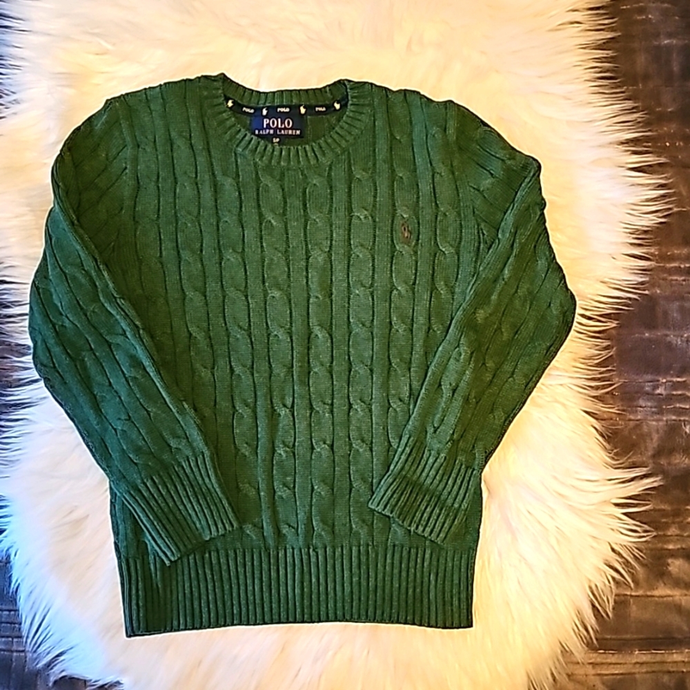 Size S/P (8)  Kids Polo Ralph Lauren cable knit sweater